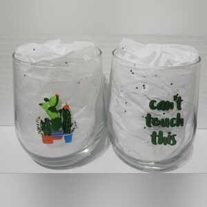 2 Piece Stemless Wine Glasses (Can't Touch This)
